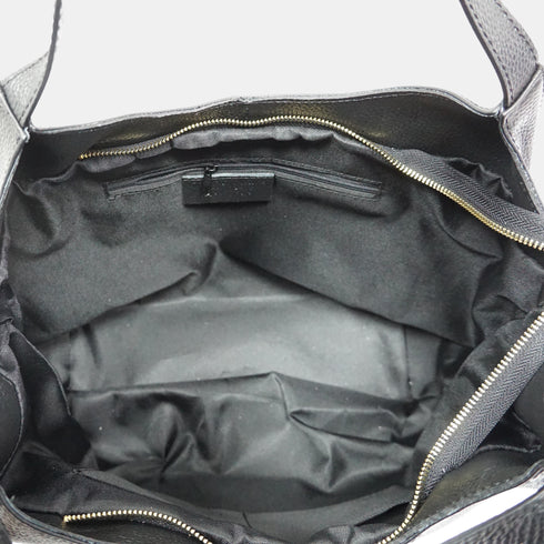 Bolso shopper mujer piel grande Alina (Negro)