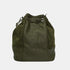 Bandolera mujer piel serraje - bolso saco Giulia (verde)