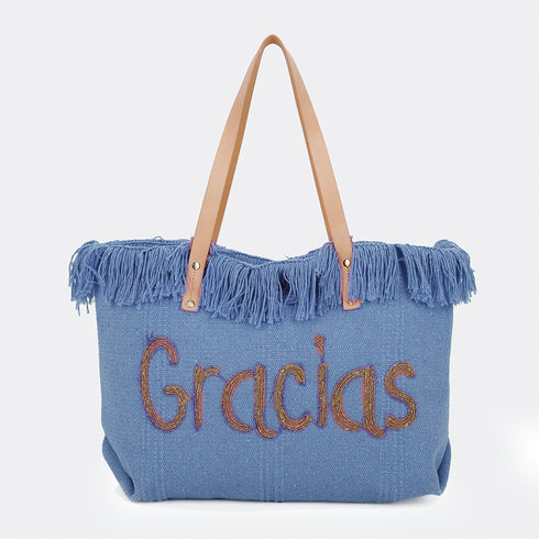 Bolso de playa de lino Gracias Tammy