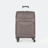 Maleta de viaje blanda extensible 56cm/66cm/76cm/86cm, 10kg/15kg/20kg/23kg, de tela poliéster Pissa Marrón