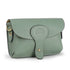 Bolso de bandolera porta móvil de piel Pili verde aguacate