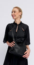 Bolso de mano mujer de piel negro Areca