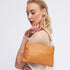 Bolso de mano y bandolera de piel para mujer marrón Ariadna