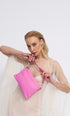 Bolso de mano y bandolera de piel para mujer rosa Ariadna