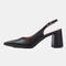 Zapatos con tacón para mujer de piel negro Mary