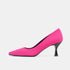 Zapato con tacón de licra fucsia Meryl