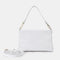 Bolso de mano y bandolera de piel para mujer blanco Ariadna