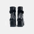 Botines de piel para mujer con tacón negro Lana