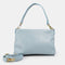 Bolso de mano y bandolera de piel para mujer azul celeste Ariadna