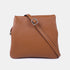 Bolso bandolera para mujer con tres compartimentos marrón Noelia