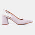 Zapatos con tacón para mujer de ante rosa Mary