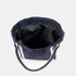 Bolso tote de piel serraje para mujer personalizable azul Sarah