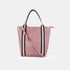 Bolso tote de piel para mujer rosa Selena