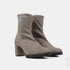 Botines de tacón mujer de antelina taupé Pineda