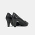 Zapatos de tacón 6.5cm de piel negro Tania