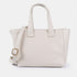Bandolera para mujer de piel con asa de mano beige Helia