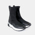 Zapatilla plana de licra de color negro Judith