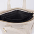 Bandolera para mujer de piel con asa de mano beige Helia