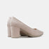 Zapatos de tacón de piel nude Tabata