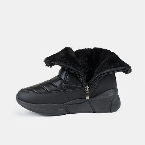 Botas para la nieve de nylon negro Noemi