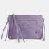 Bolso bandolera de piel lila Tamara