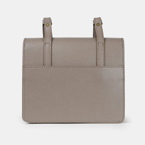 Bolso bandolera de piel para mujer khaki Ainara