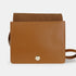 Bolso bandolera de piel para mujer marrón Ainara