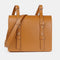 Bolso bandolera de piel para mujer marrón Ainara