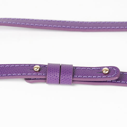 Bolso bandolera de piel para mujer morado Ainara