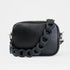 Bolso de bandolera piel con pompón Cristin Primavera Negro