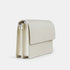 Bolso bandolera de piel para mujer beige Adina