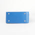 Bolso de mano de piel y rafia para mujer Pandorina Azul Klein