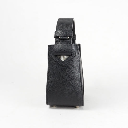 Bolso de mano de piel para mujer Pandorín negro