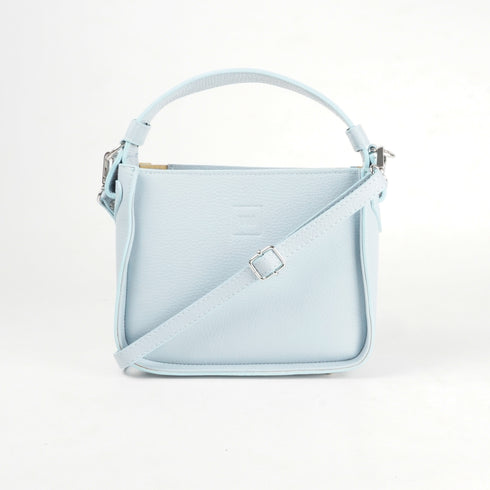 Bolso de mano de piel para mujer Pandorín celeste