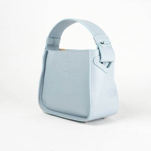Bolso de mano de piel para mujer Pandorín celeste