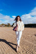 Bolso tote de piel para mujer rosa Selena