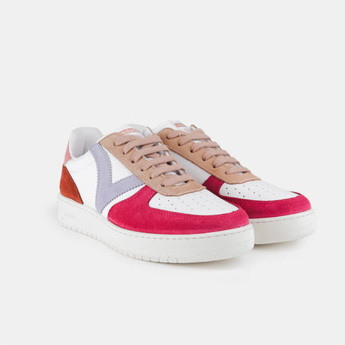 Zapatillas deportivas de piel mujer multicolor Madrid Victoria