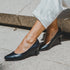 Zapatos de tacón 6.5cm de piel negro Tania