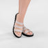Sandalia plana con piso grueso Mila Beige