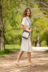 Sandalias con cuña de esparto Sahara (Blanco)