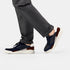 Zapatilla deportiva de hombre con cordones azul Zaid