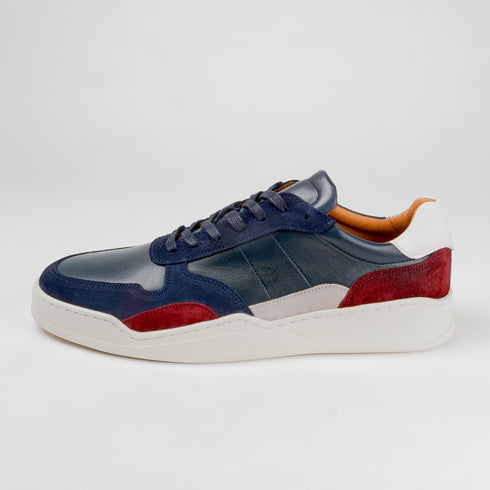 Zapatilla deportiva de hombre con cordones azul Zaid