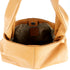 Bolso shopper de piel marrón Aureum