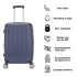 RAYKONG Maleta Mediana ABS 66x43x25cm | 71L | 24 Pulgadas | hasta 23kg semirígidas - AzulMarino