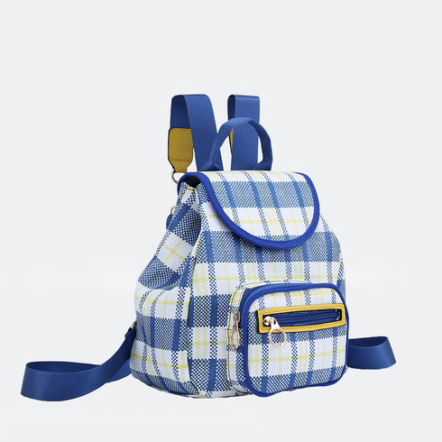 Mochila trenzada para mujer Tesia Azul