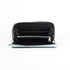 Cartera largo de piel Celia celeste