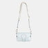Bolso de bandolera porta móvil de piel Pili celeste