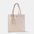 Bolso tote de piel liso de mujer nude Stella